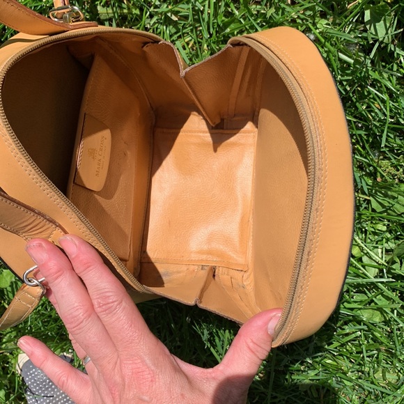Mark Cross crossbody vintage tan gray - Picture 8 of 16